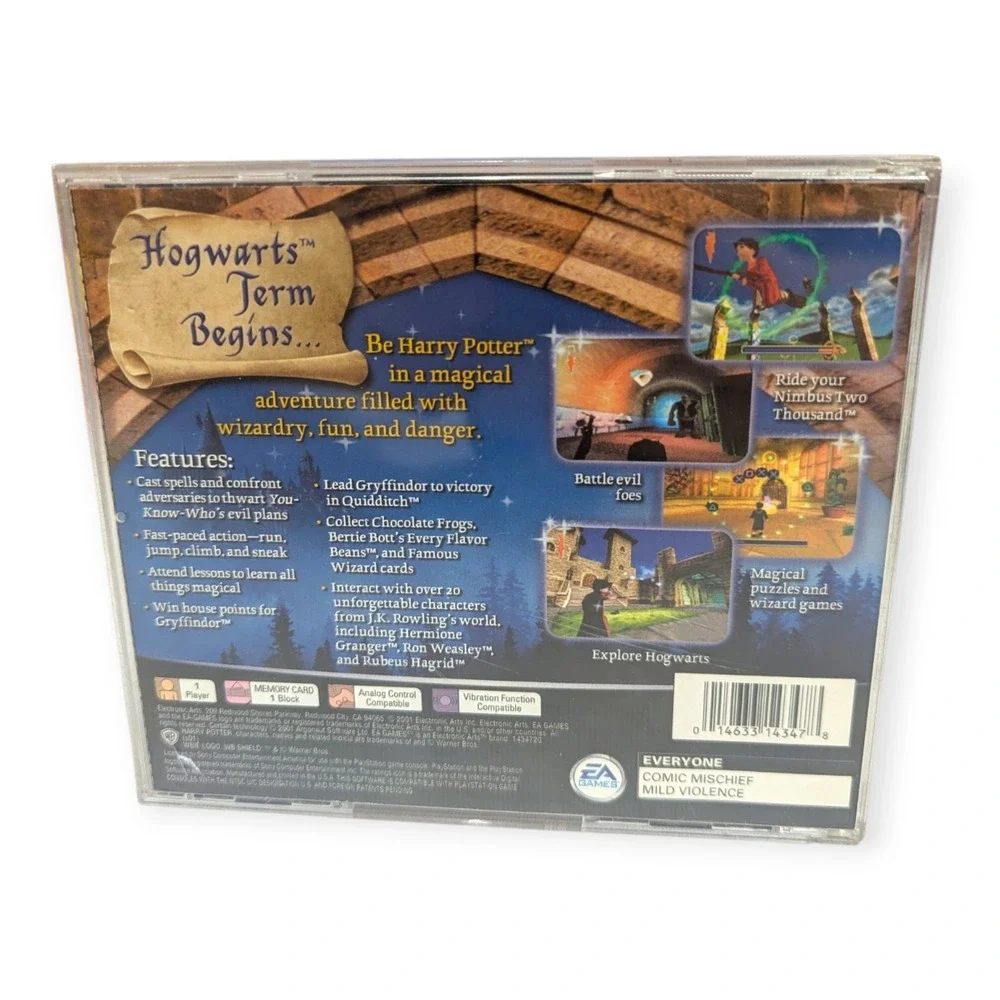 Harry Potter and the Sorcerer's Stone Sony PlayStation 1 PS1 EA Games NTSC-U/C